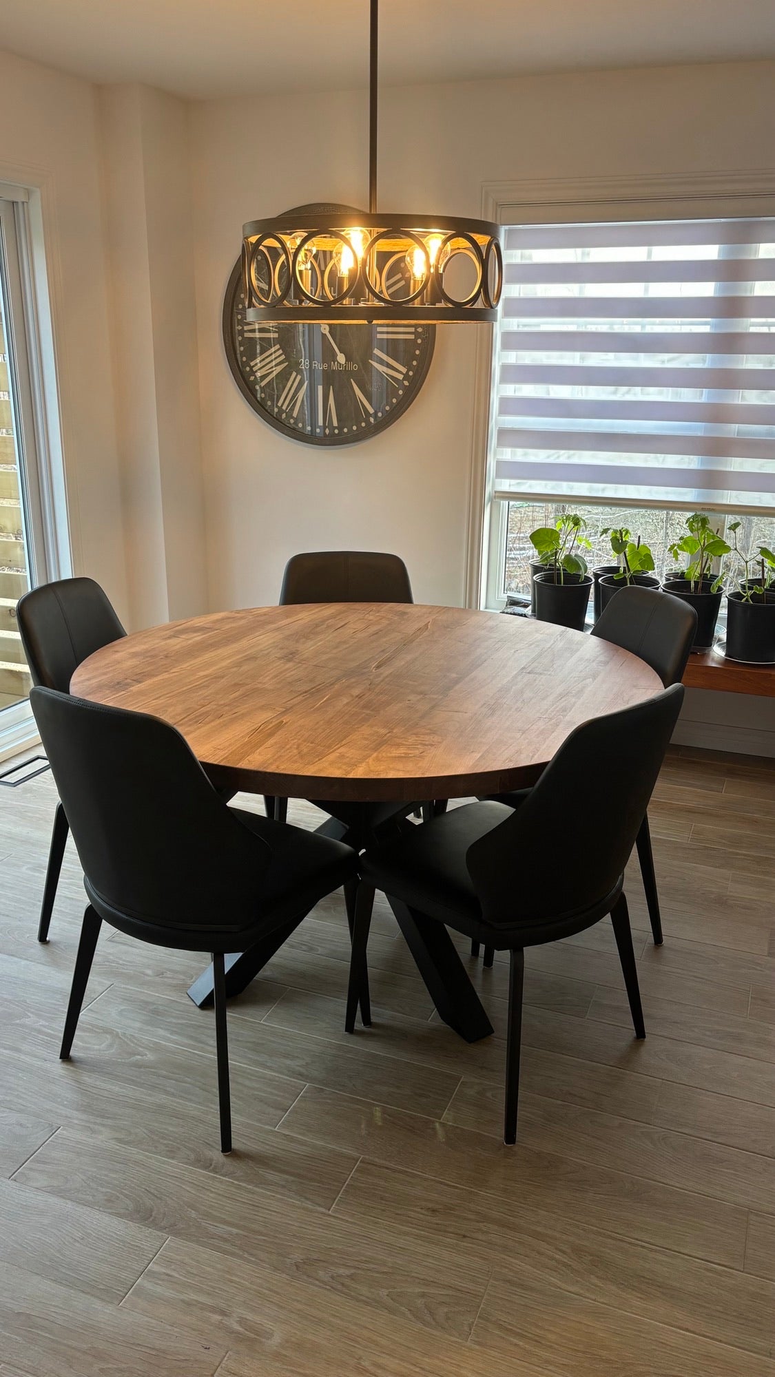 La Table Ronde - Table ronde en érable faite sur mesure