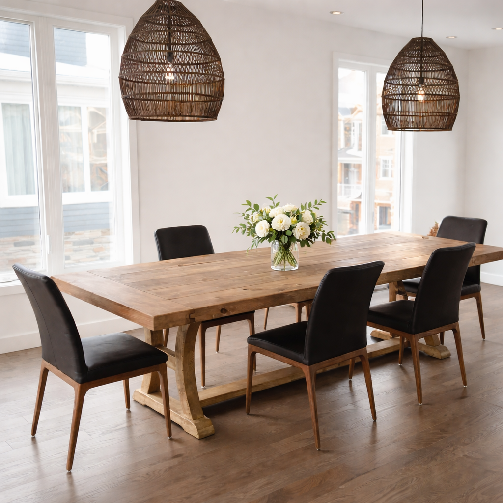La Farmhouse ancestrale | Table rustique en bois massif – Atelier Arbor