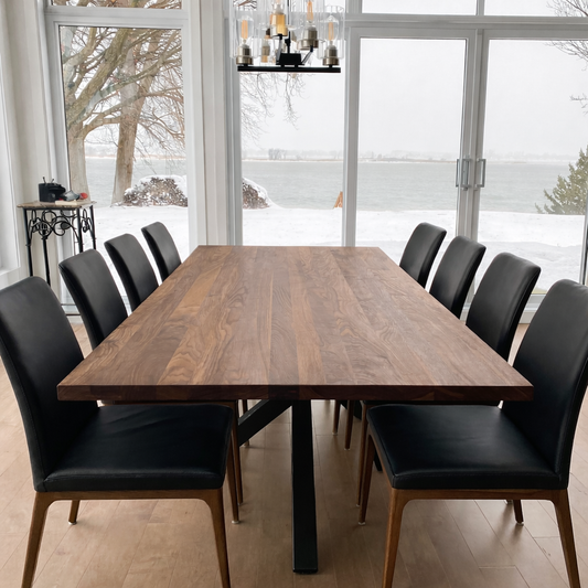 La Noyer Noir  | Table en noyer noir massif