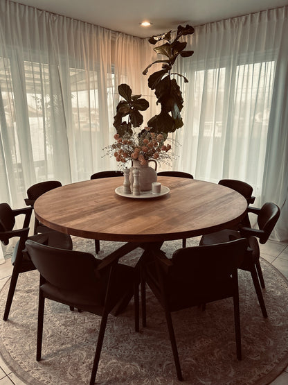 La Table Ronde - Table ronde en érable faite sur mesure