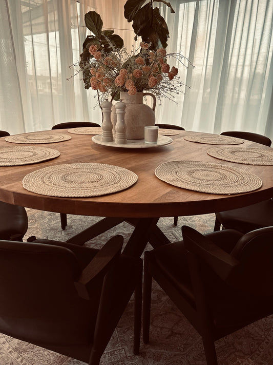 La Table Ronde - Table ronde en érable faite sur mesure