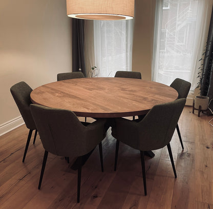 La Table Ronde - Table ronde en érable faite sur mesure