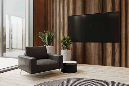 Lattes de bois verticales en bois massif (paquet de 5 lattes)