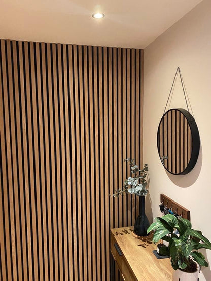 Lattes de bois verticales en bois massif (paquet de 5 lattes)