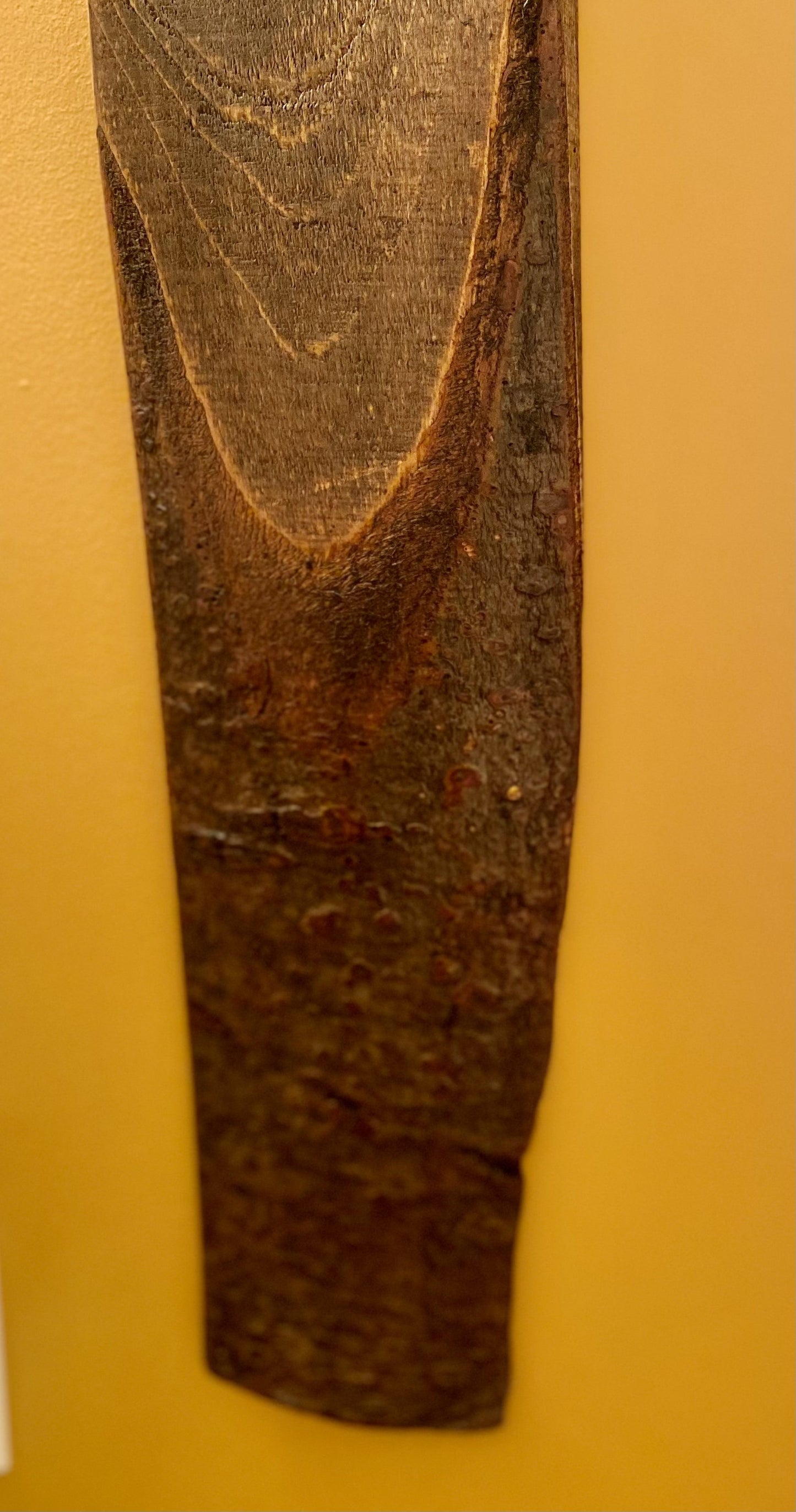 Pine support and shelf with bark