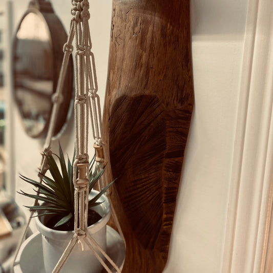 Pine support and shelf with bark