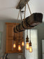 Unique handmade fixture made from centenary wood beam