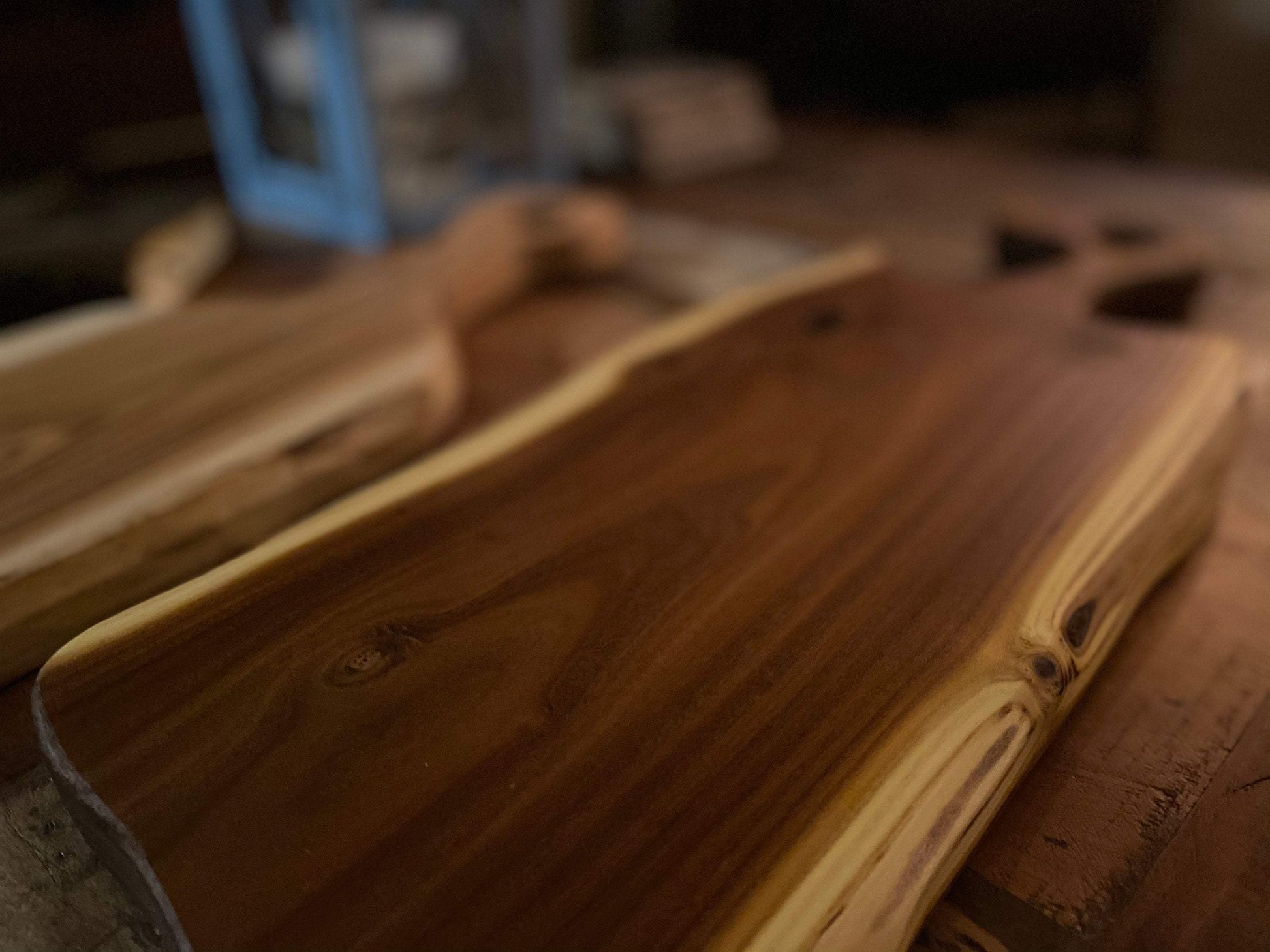 Charcuterie board made in Russian Olive from Quebec