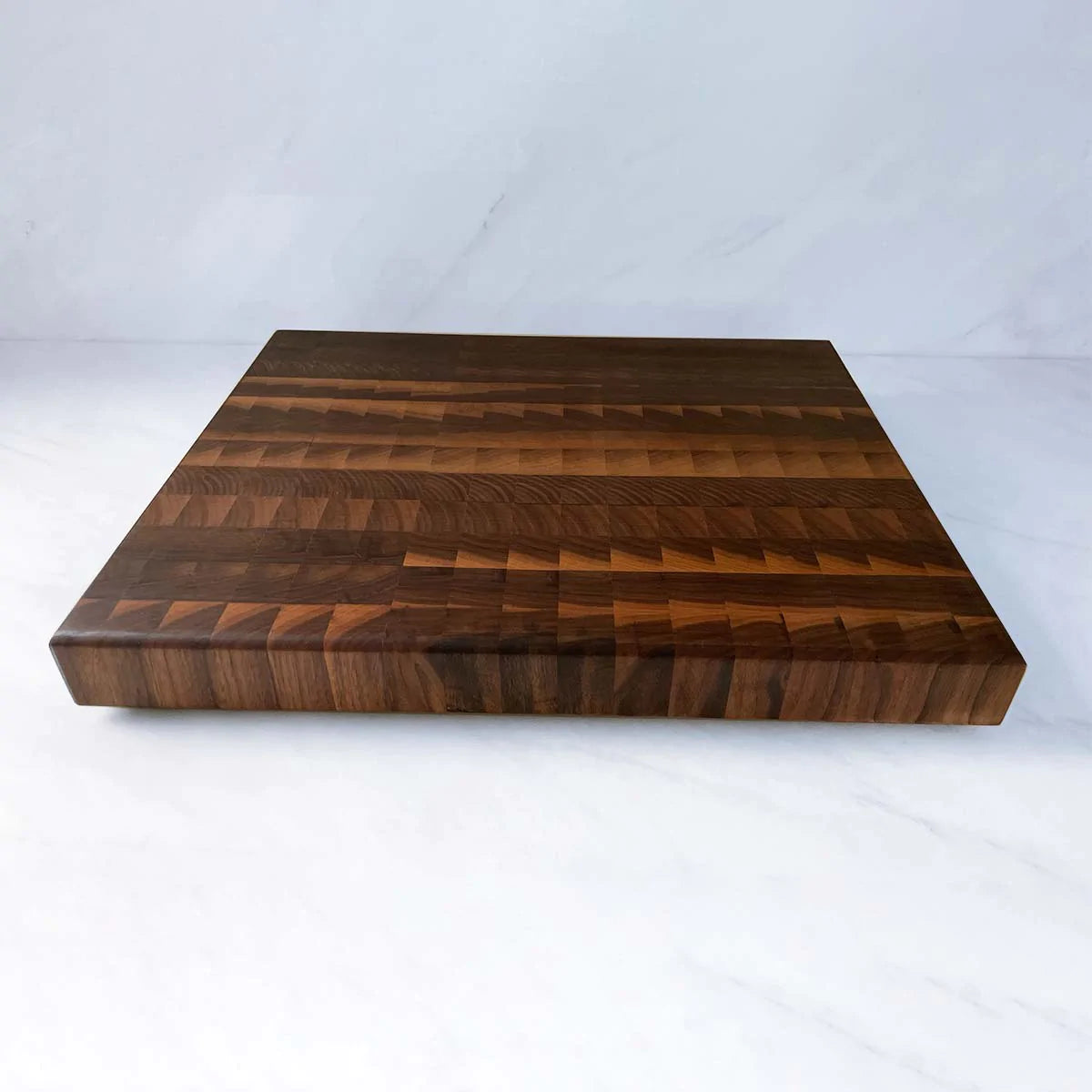 Standing grain butcher block