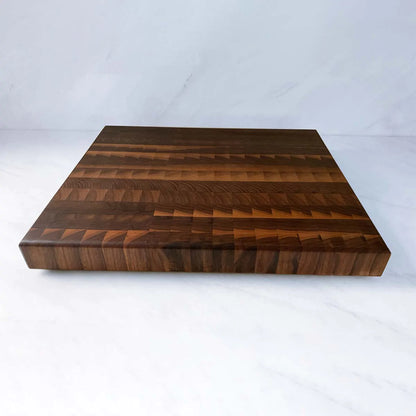 Standing grain butcher block