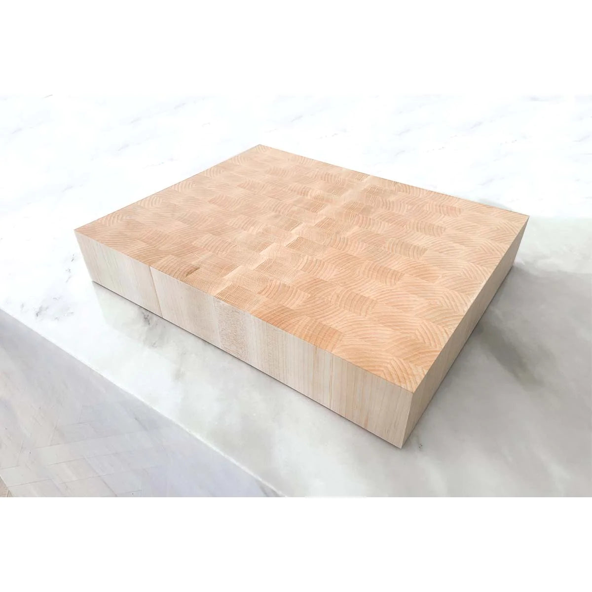 Standing grain butcher block
