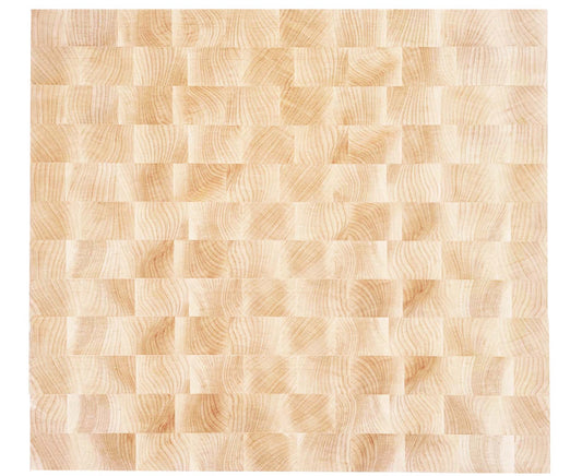 Standing grain butcher block