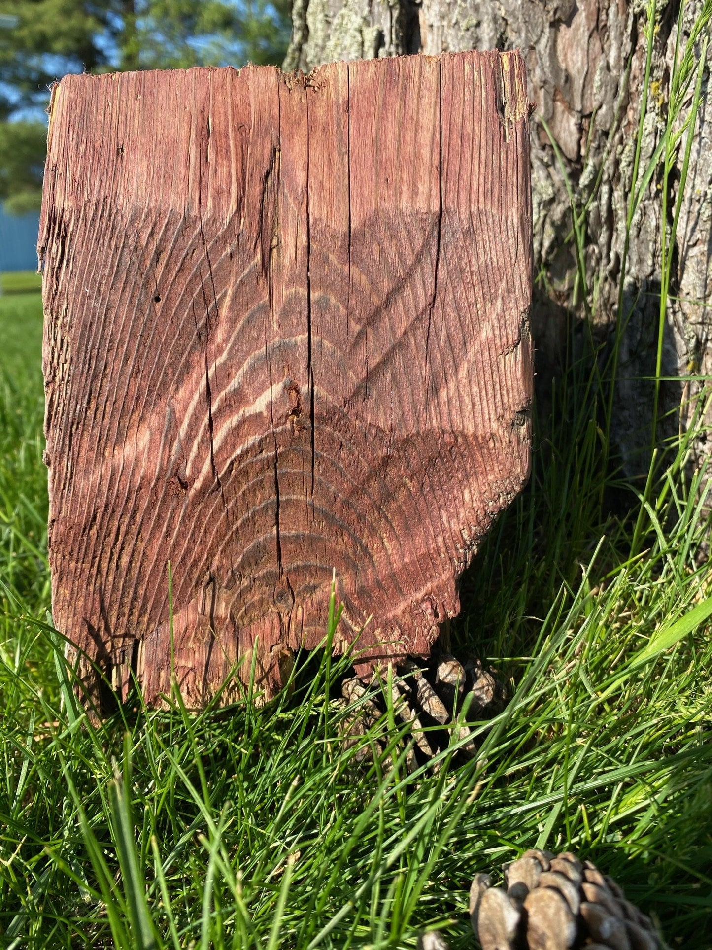 Luminaire fait sur mesure sur poutre de bois de grange centenaire du Québec