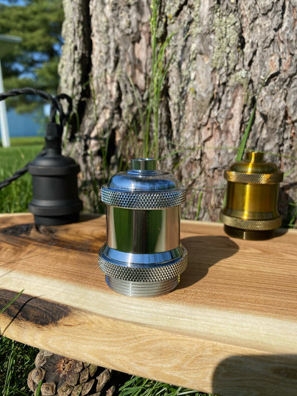 Custom made light fixture on 100-year-old barn wood from Quebec